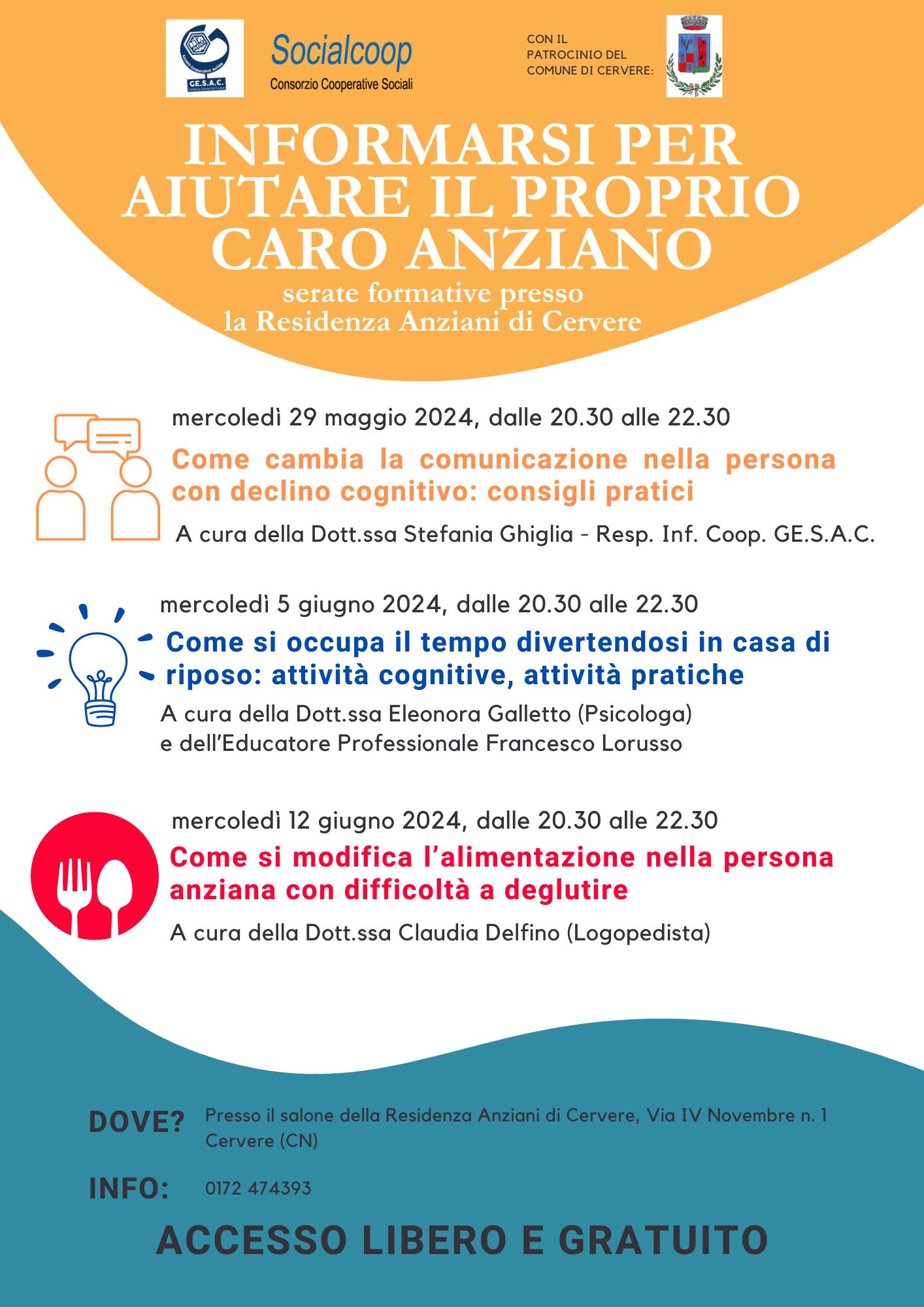 Incontri formativi per care giver
